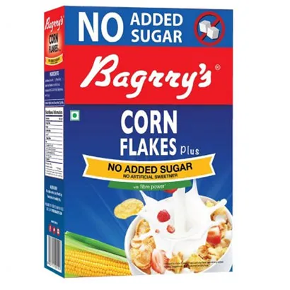 Bagrry's CORN FLAKES PLUS NO ADDED SUGAR 250 GM